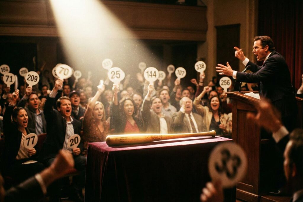 marco rocco little league bat auction