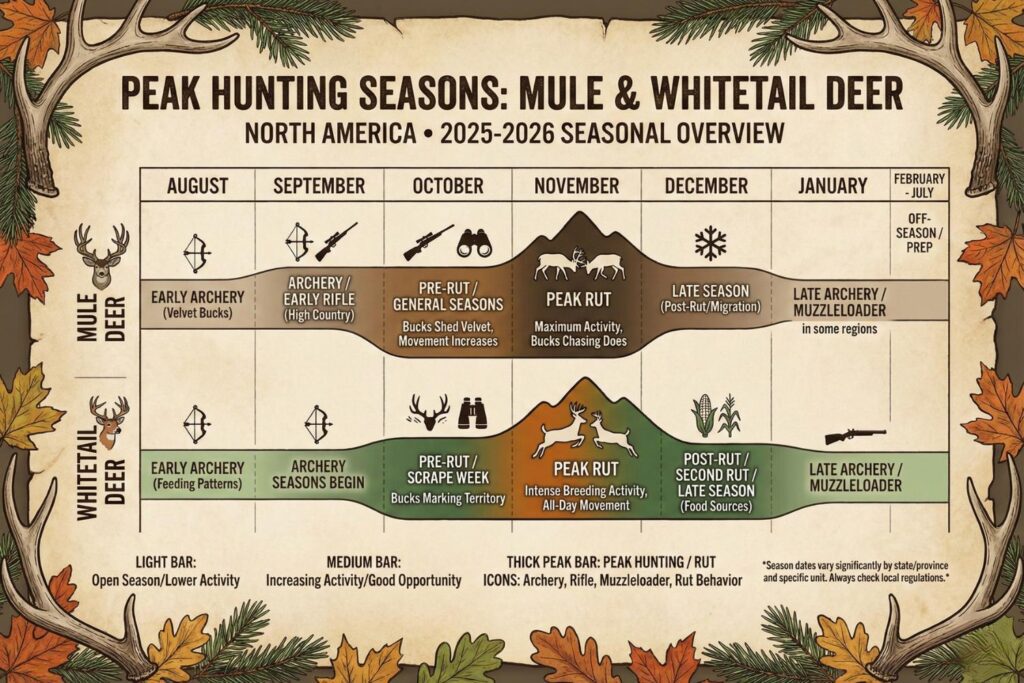 mule vs whitetail