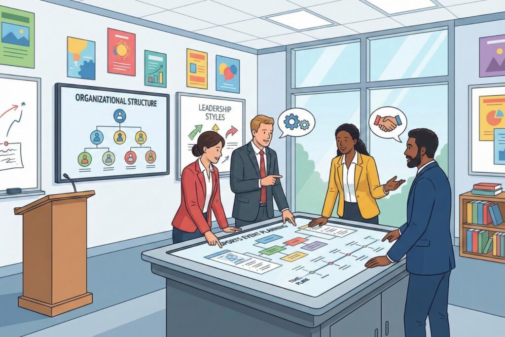 sports management course content crossword