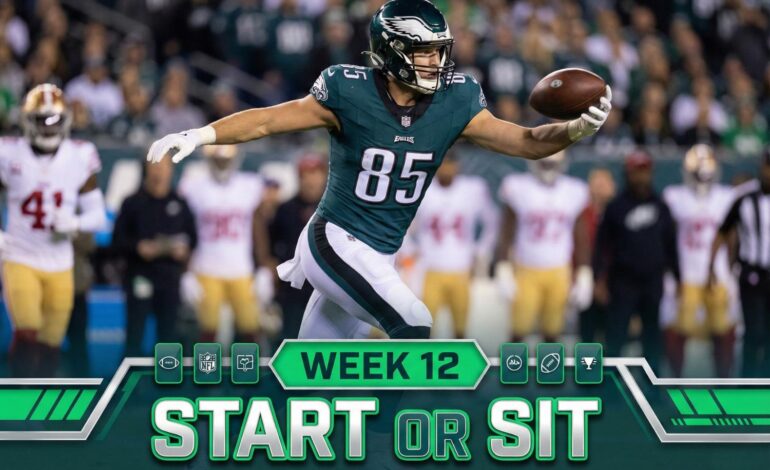 AJ Barner Fantasy Football Week 12: Start or Sit Decision