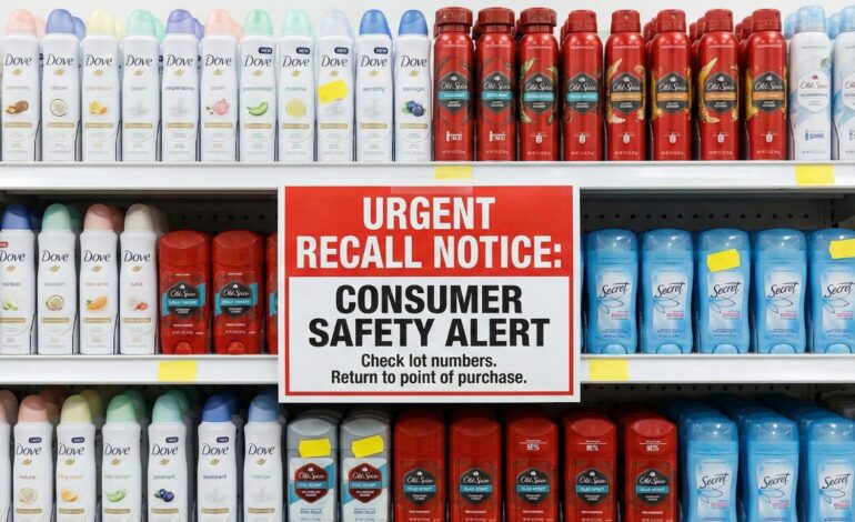 Deodorant Recalled: What Consumers Need to Know Right Now