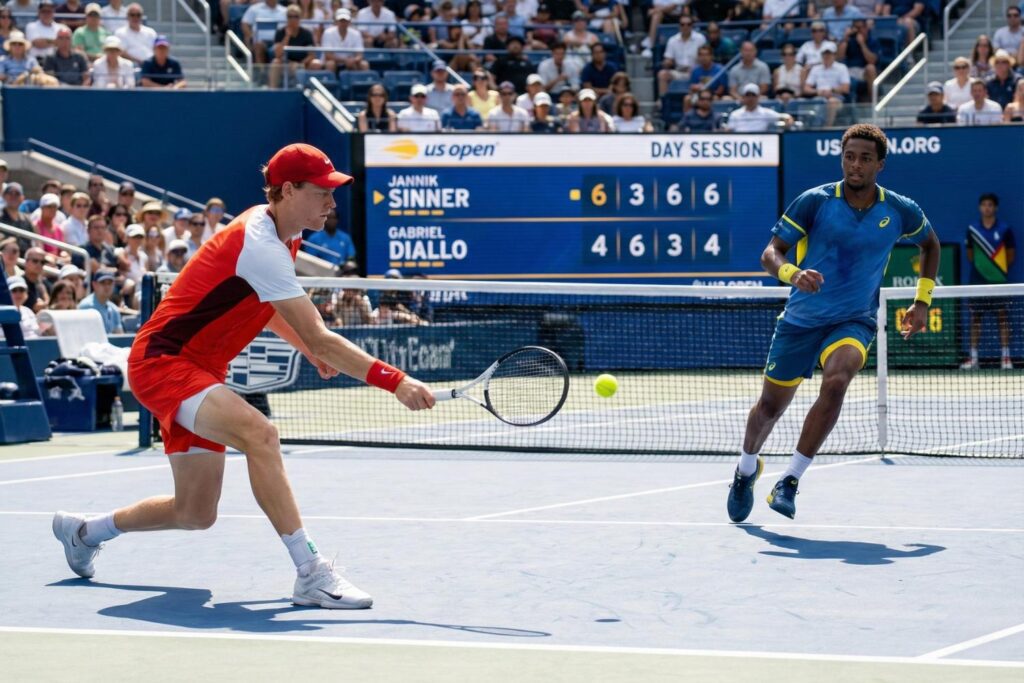 sinner vs diallo score