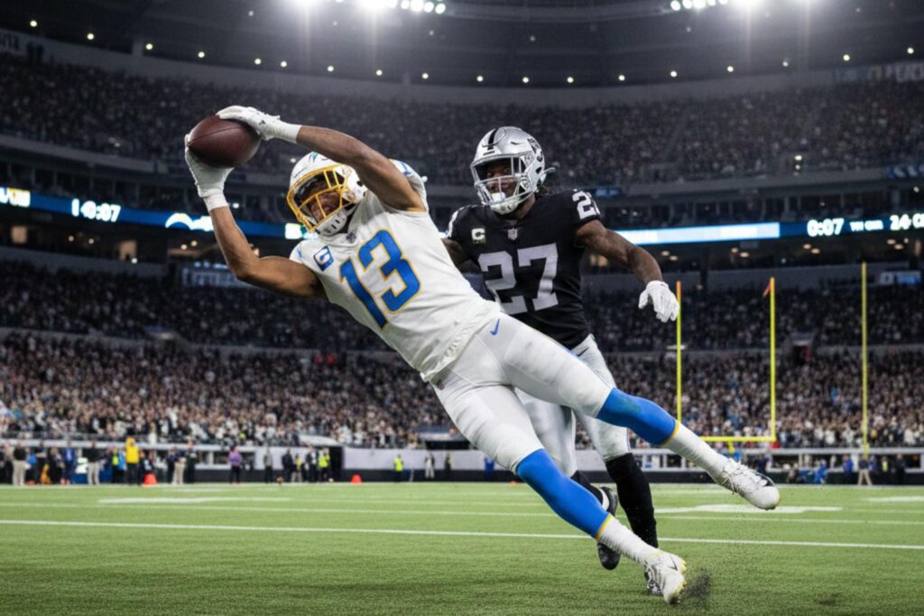 los angeles chargers vs las vegas raiders match player stats