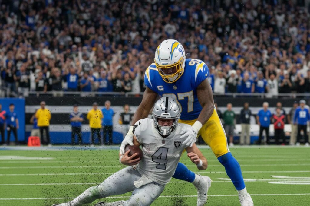 los angeles chargers vs las vegas raiders match player stats