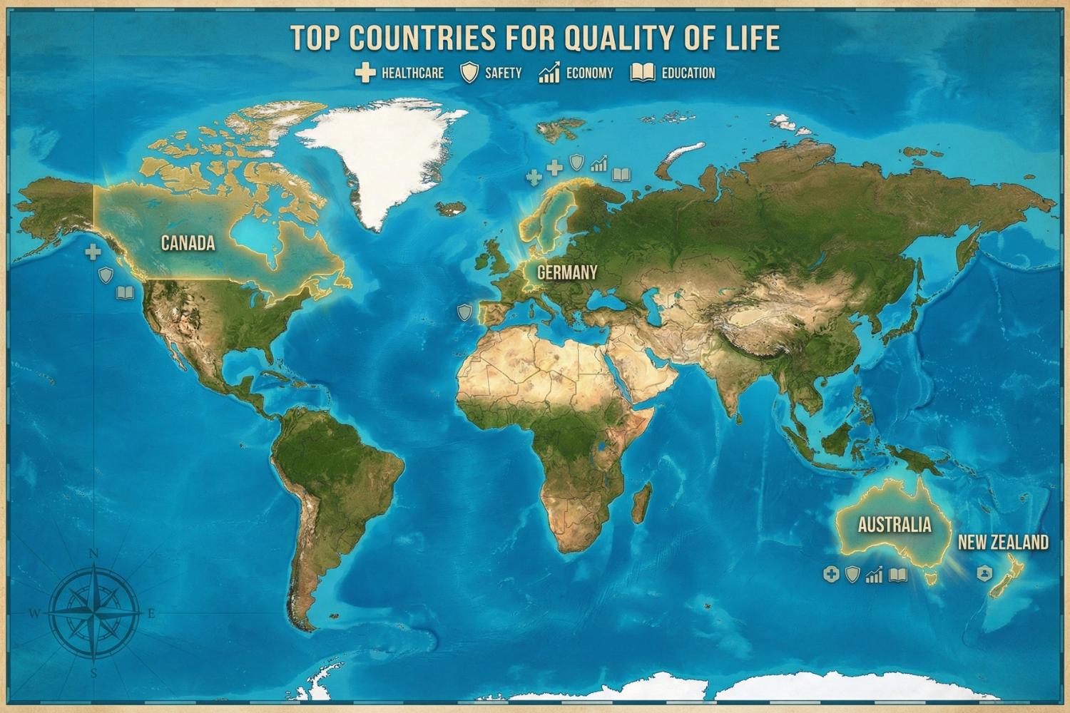 Best Countries to Live In: Quality of Life Rankings, Human Development & 9 Best Countries for Americans to Move To