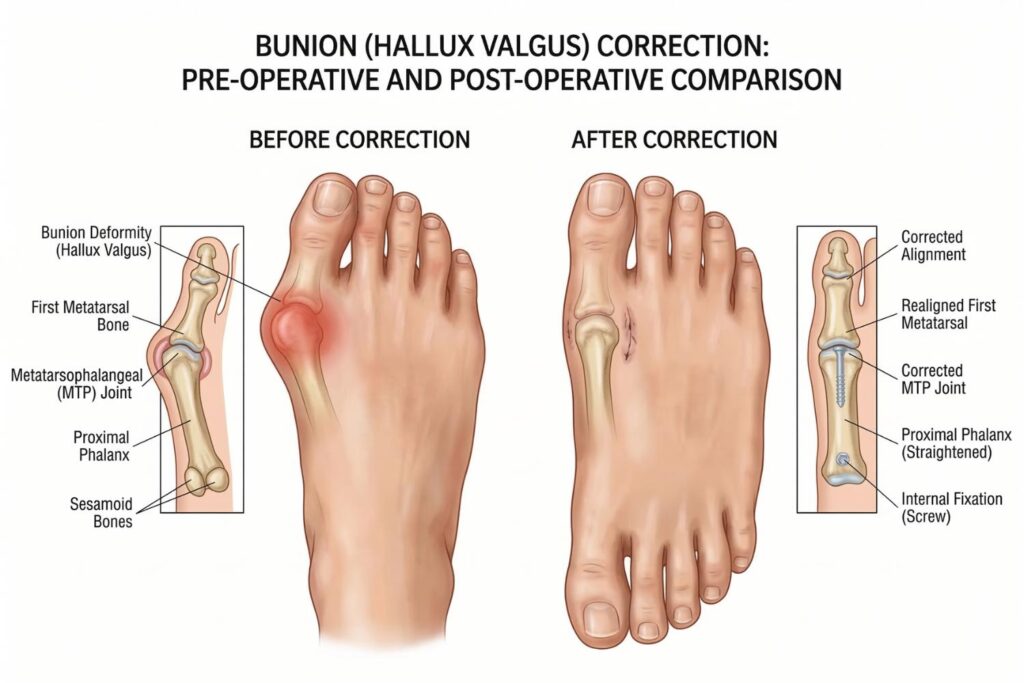 celebrities with bunions