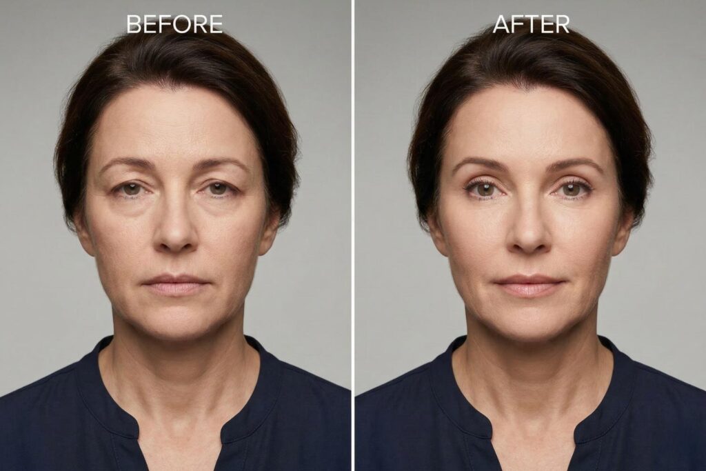 celebrity droopy eyelid