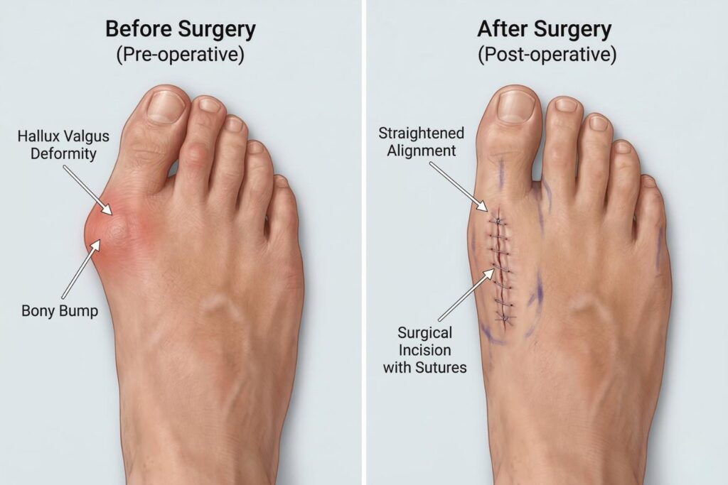 celebrities with bunions