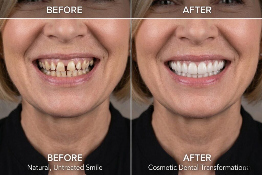 celebrities with dentures