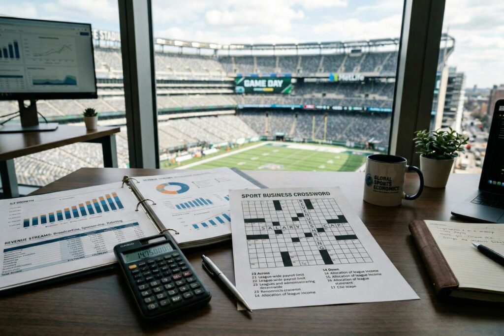 sports management course content crossword