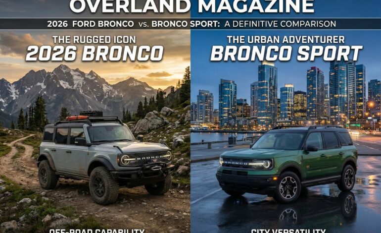 Bronco vs Bronco Sport 2026: Off-Road Strength or Daily Driving Comfort?