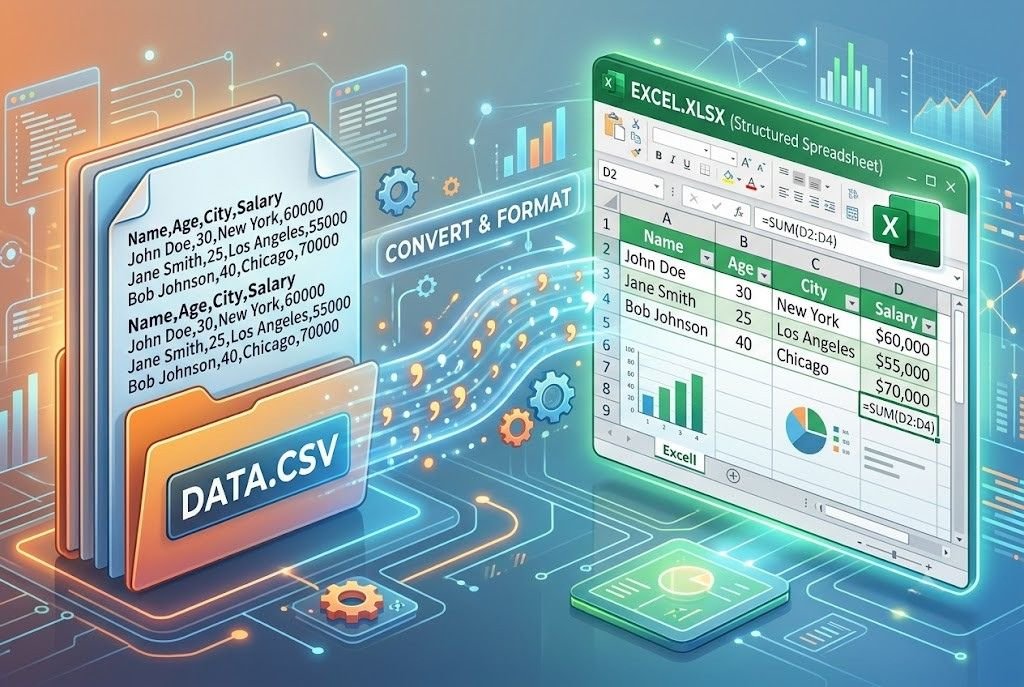 Free csv to excel